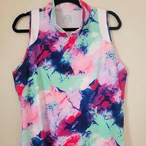 Slazenger XL Women's Sleeveless Golf Polo Multicolor Shirt